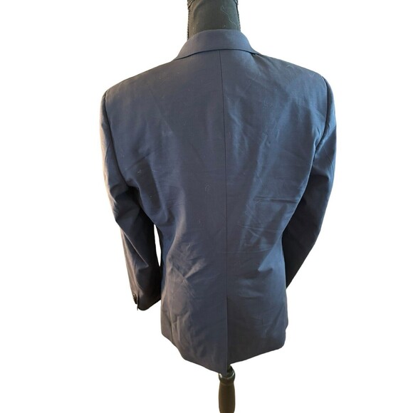 Theory Wool Blend Blazer Suit Two Button Vented Lined Navy Blue Women Size 38 R - Picture 2 of 10